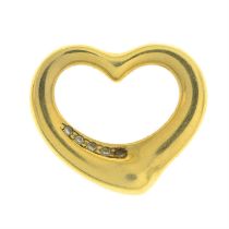 18ct gold 'Open Heart' pendant, by Elsa Peretti for Tiffany & Co.