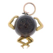 Early 20th century 9ct gold 'Touch Wood' pendant