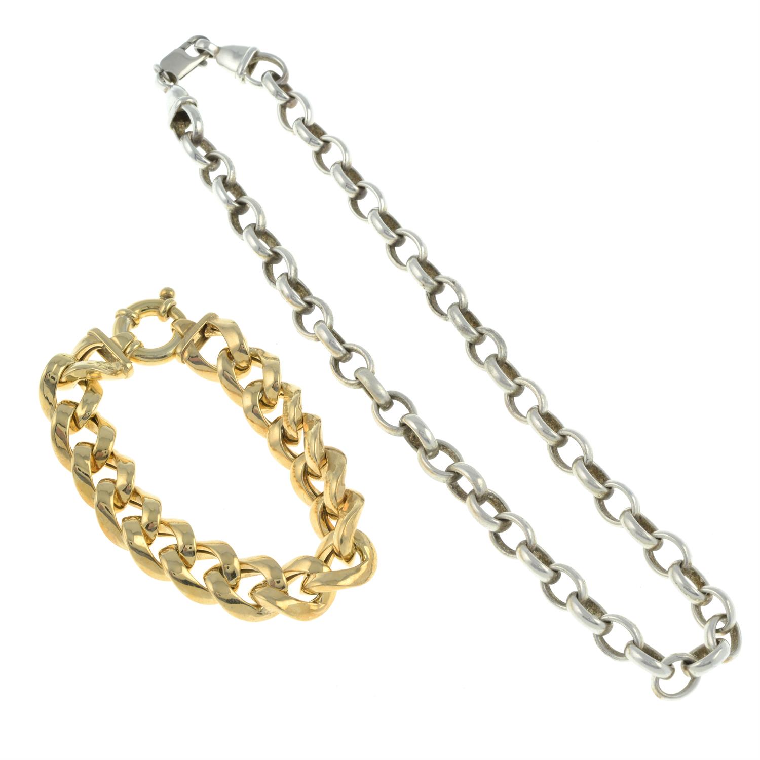 Necklace & silver bracelet - Image 2 of 2