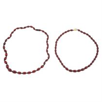 Two bakelite necklaces