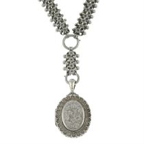 Vitorian locket pendant with chain