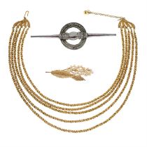 Three items of jewellery, two by Trifari