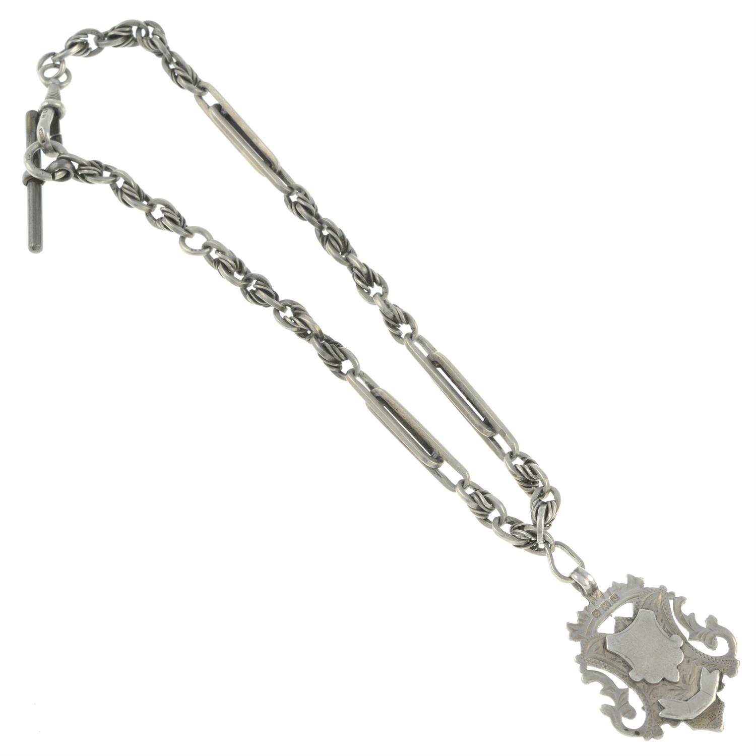 Victorian Albert chain & Edwardian medallion - Image 2 of 2