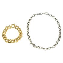 Necklace & silver bracelet