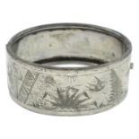 Victorian silver bangle