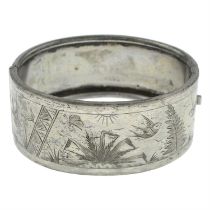 Victorian silver bangle