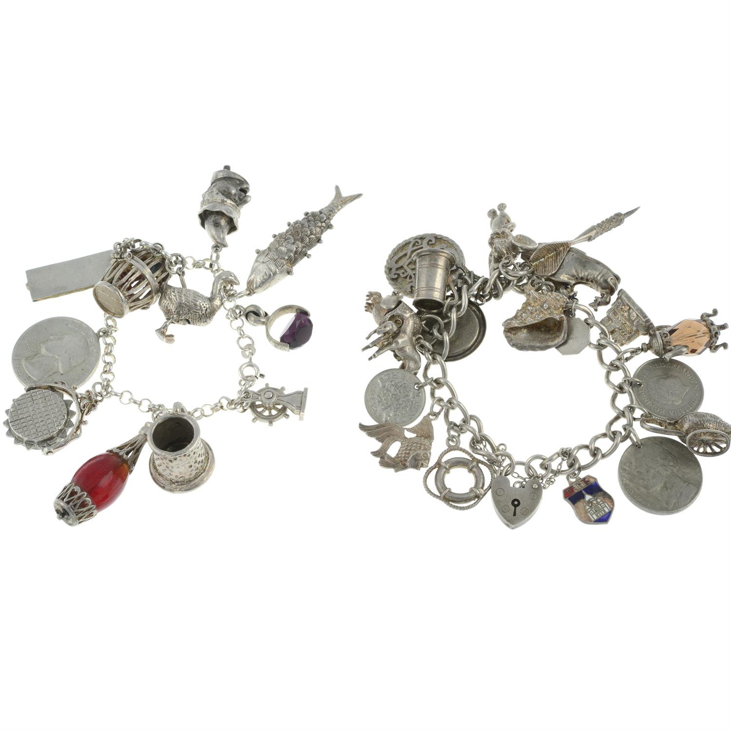 Four charm bracelets - Image 2 of 2