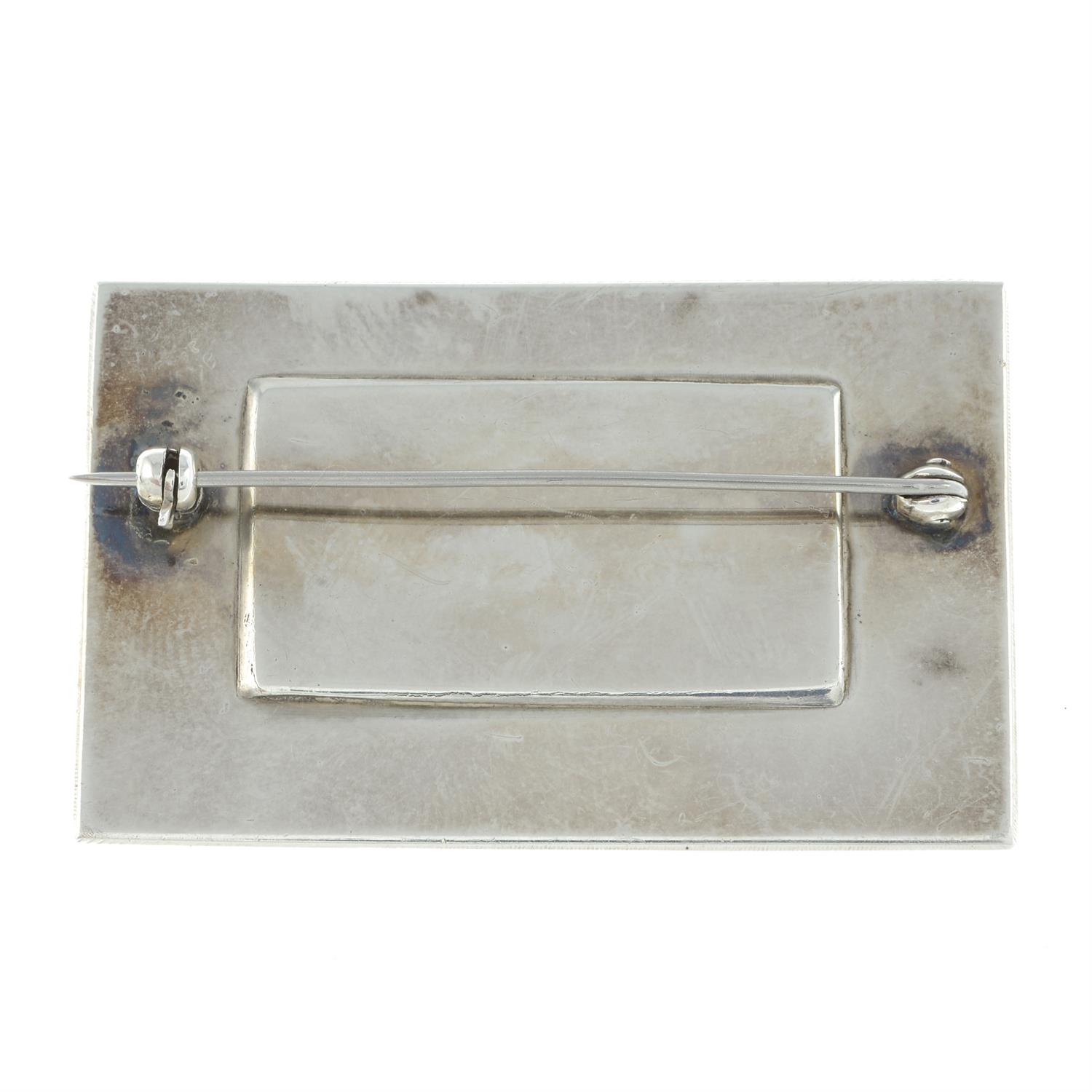 Silver & enamel brooch, by Sheila R McDonald - Image 2 of 2