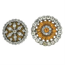 Two 19th century paste brooches