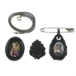 Three Victorian gem jewellery items