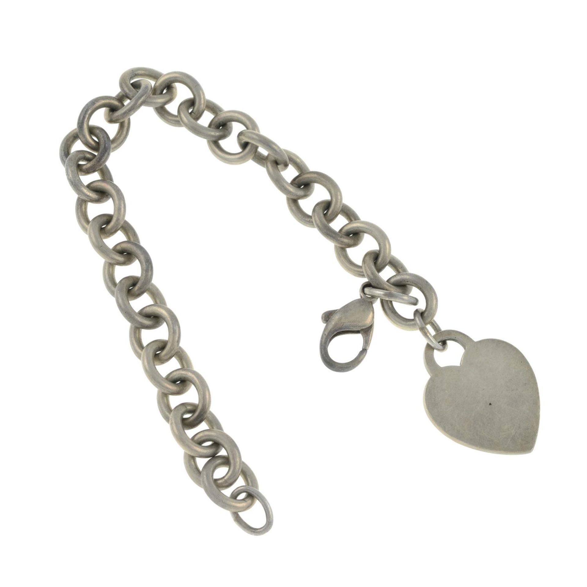 Silver bracelet & heart tag, Tiffany & Co. - Image 2 of 2