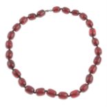 Bakelite single-strand necklace