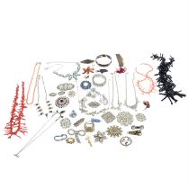 Selection of costume jewellery