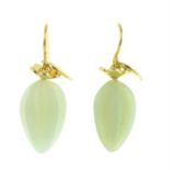 Jade earrings