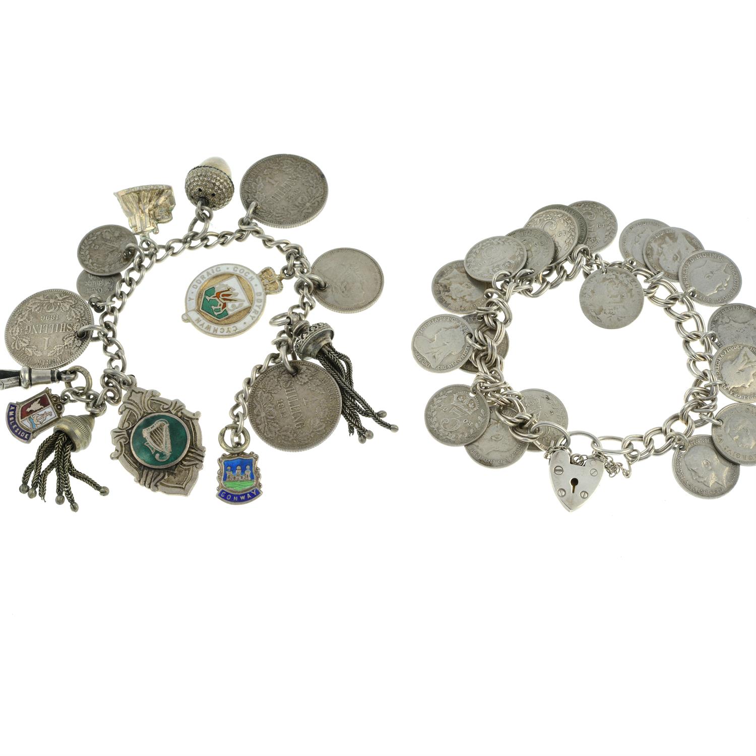 Three charm bracelets - Image 2 of 2