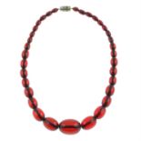Bakelite single-strand necklace