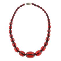 Bakelite single-strand necklace