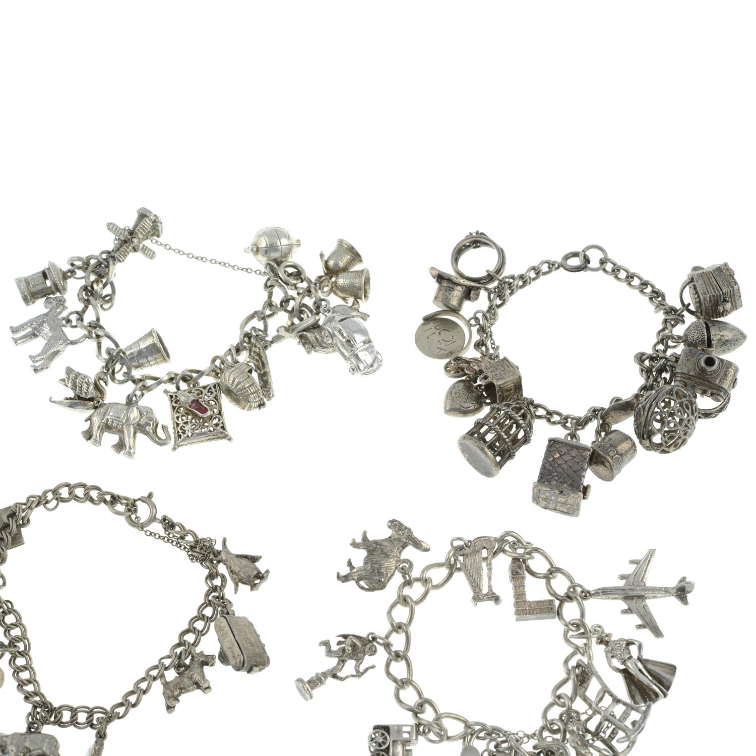 Four charm bracelets - Image 2 of 2