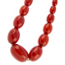 Bakelite single-strand necklace