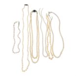 Cultured pearl necklaces & loose cultured pearls