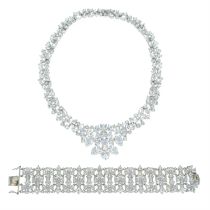 Cubic zirconia jewellery set