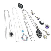 Selection of gem-set jewellery