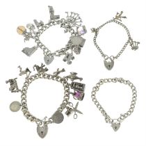 Four charm bracelets