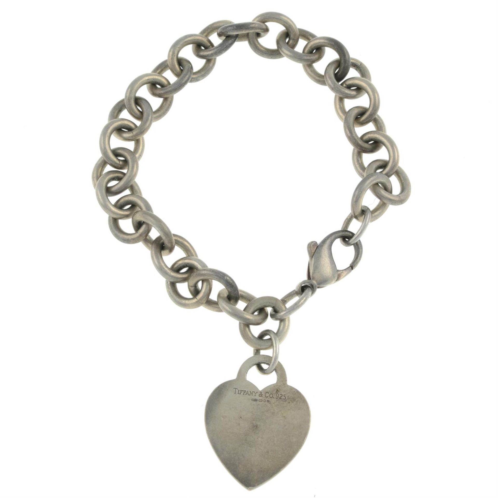 Silver bracelet & heart tag, Tiffany & Co.