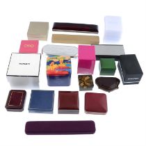 Selection of jewellery & watch boxes