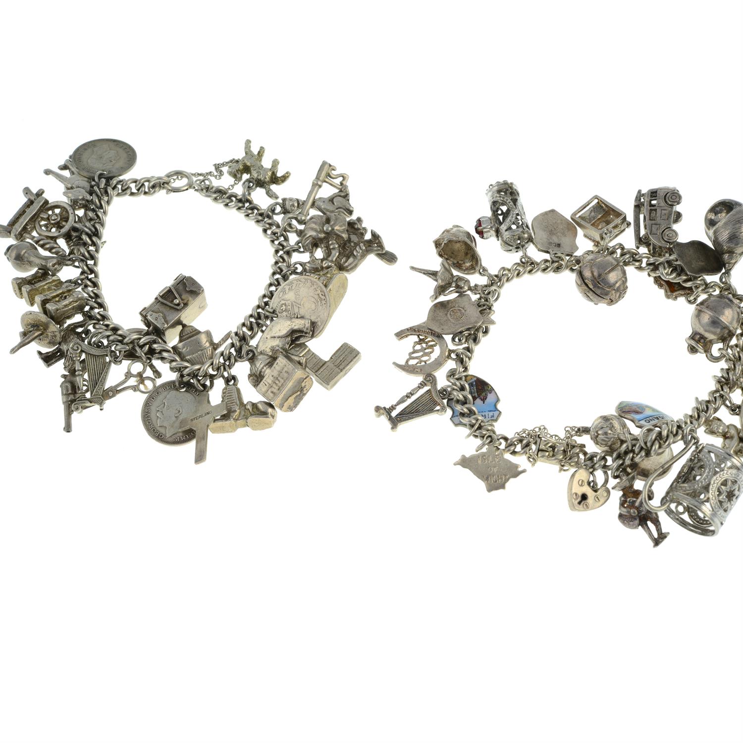 Four charm bracelets - Image 2 of 2