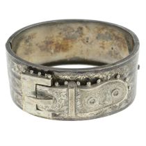 Victorian silver bangle