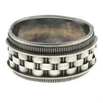 Geometric motif bangle