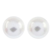 Cultured pearl single-stone stud earrings