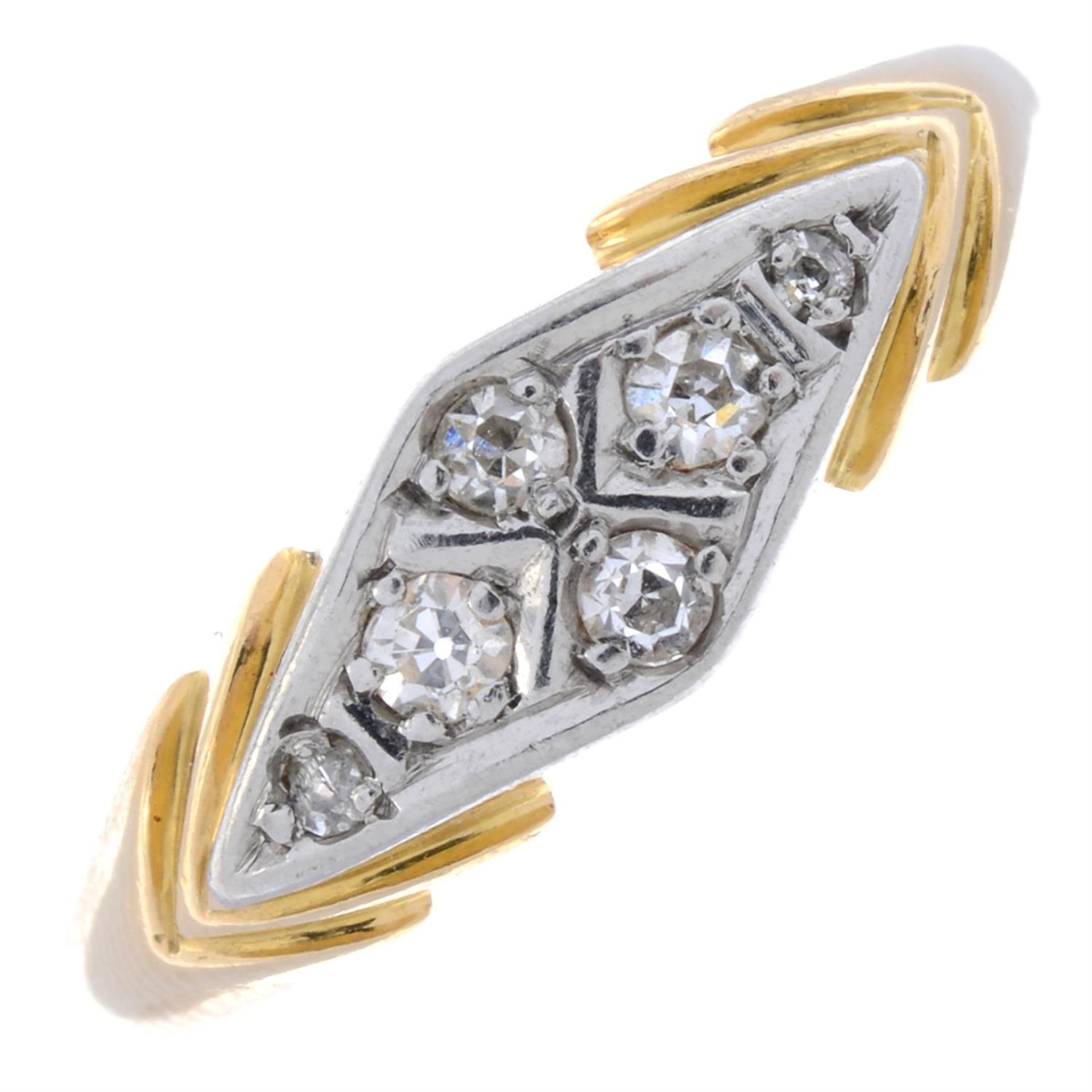 Early 20th century old-cut diamond ring