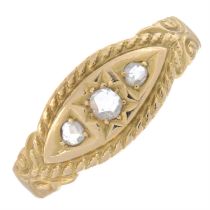 Victorian 18ct gold diamond ring