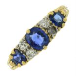 Early 20th century gold gem ring