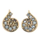 9ct gold gem earrings