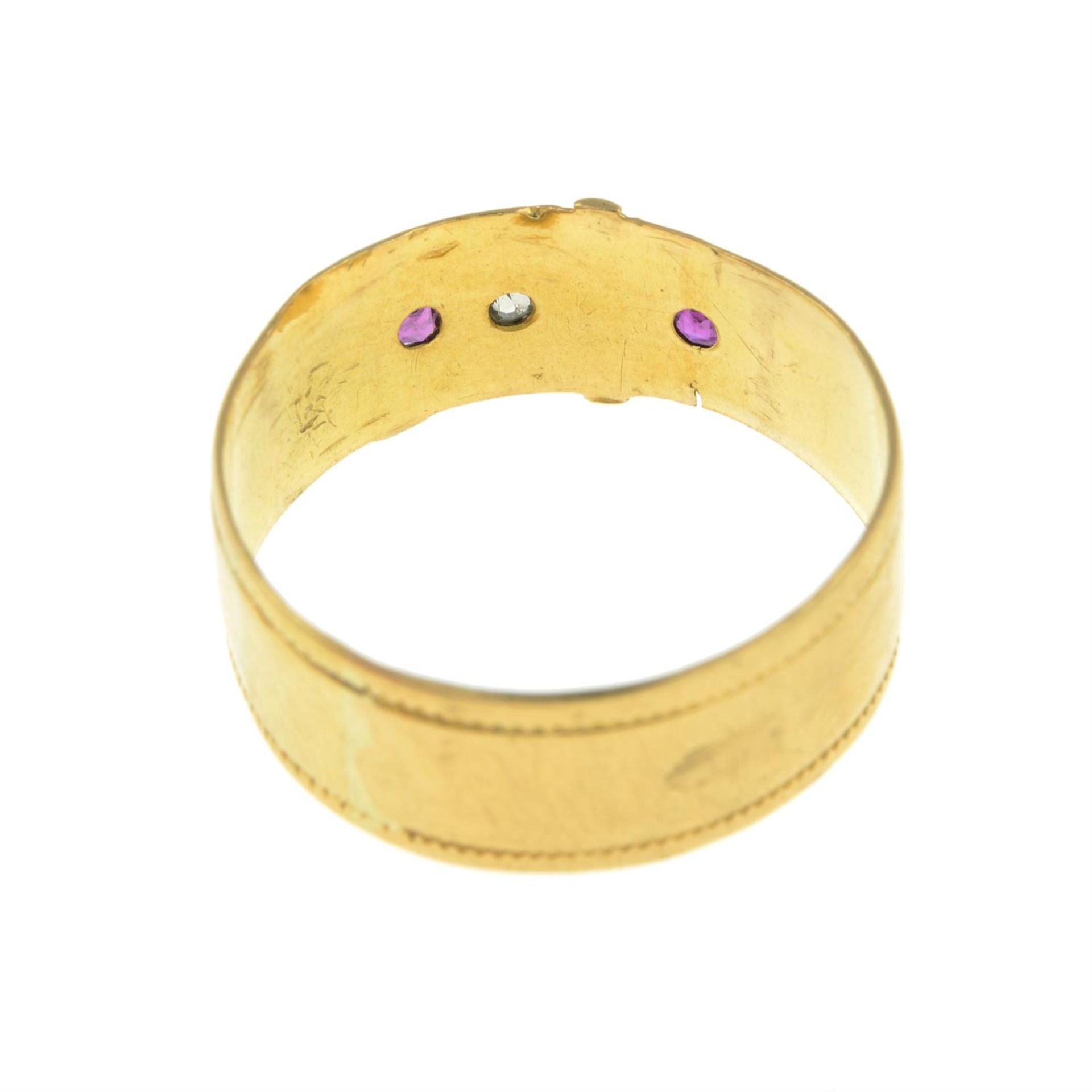 Edwardian 18ct gold gem ring - Image 2 of 2