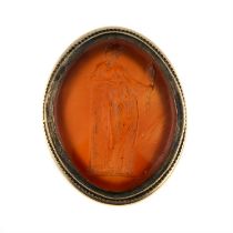 19th century carnelian intaglio