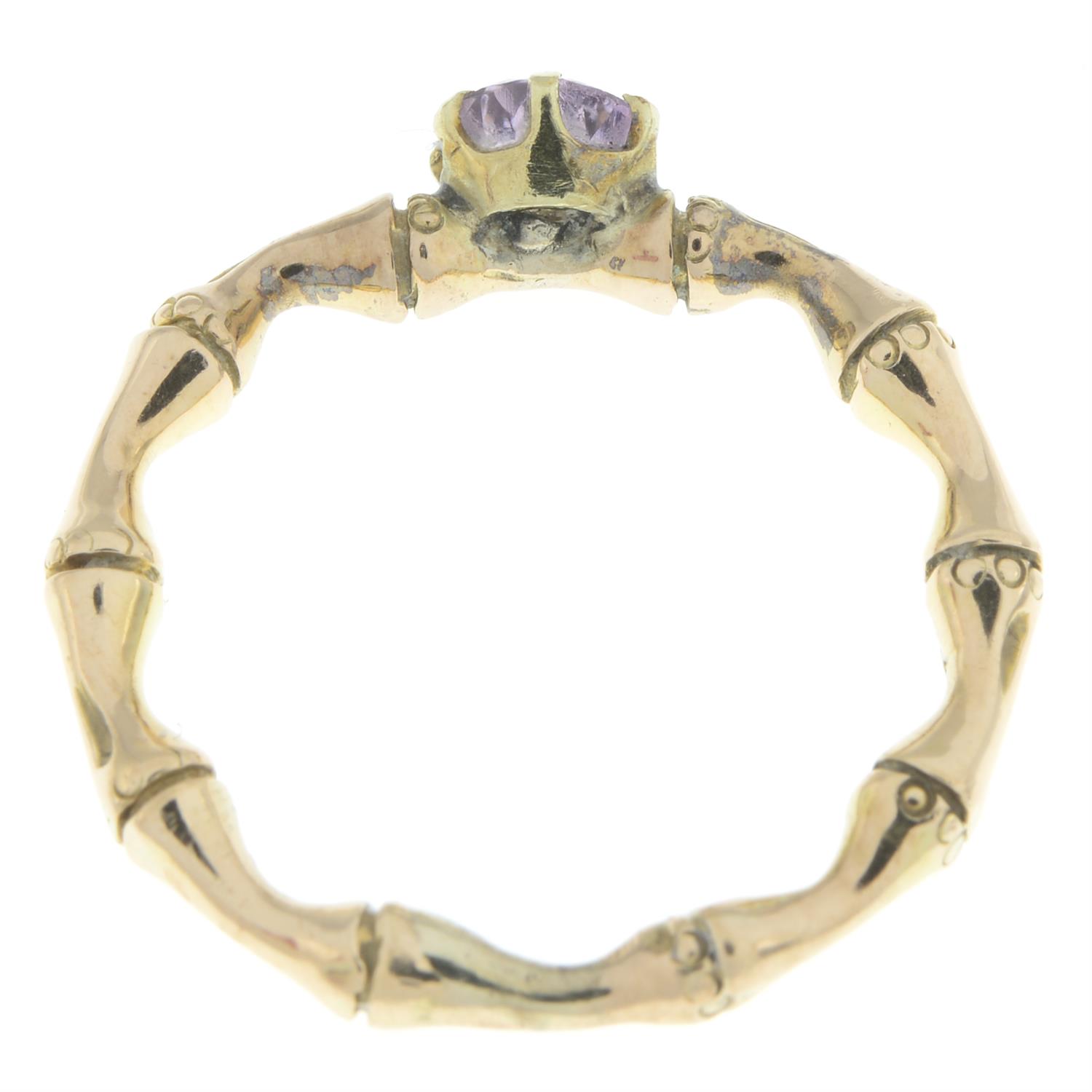 Amethyst single-stone ring - Image 2 of 2