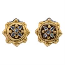 Victorian gem earrings