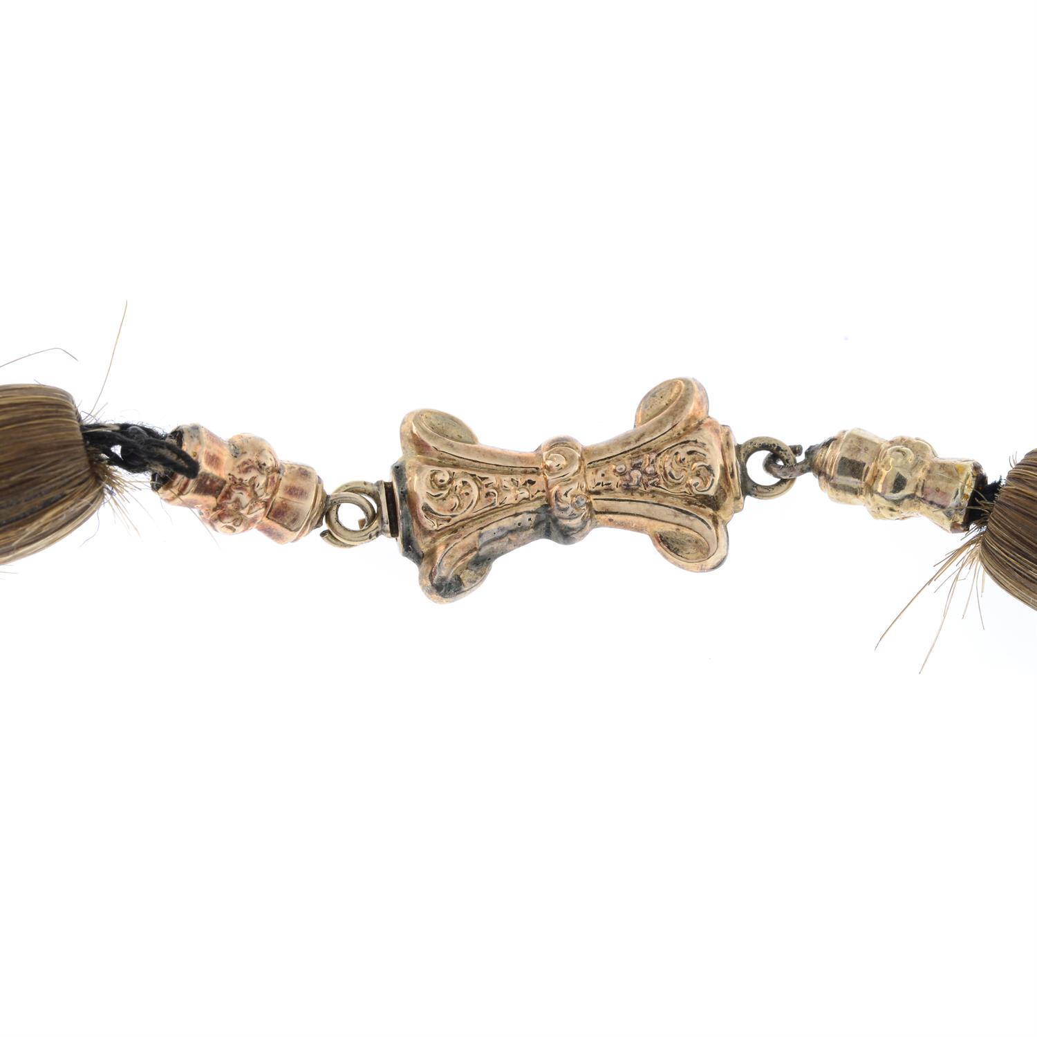 Victorian woven hair choker necklace - Image 2 of 2