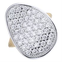 'Lunaria Alta' diamond ring, by Marco Bicego