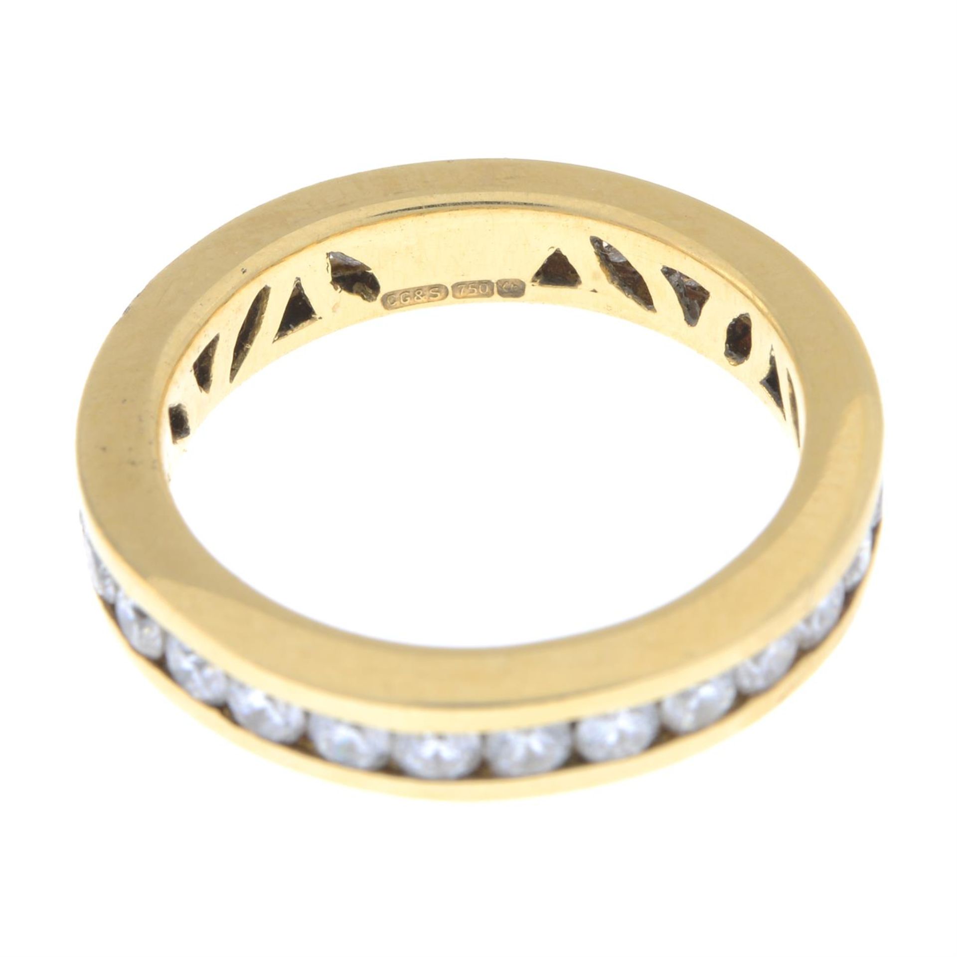 18ct gold diamond full eternity ring - Image 4 of 4