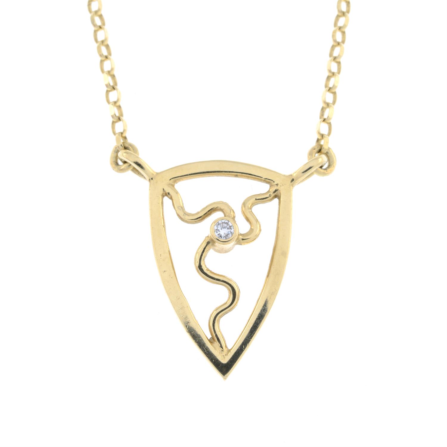 18ct gold diamond necklace