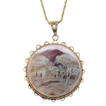 Cameo pendant, with chain