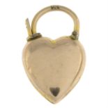 Late Victorian heart padlock clasp