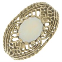 Opal cabochon dress ring