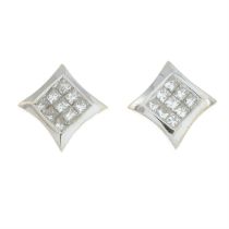 Diamond stud earrings