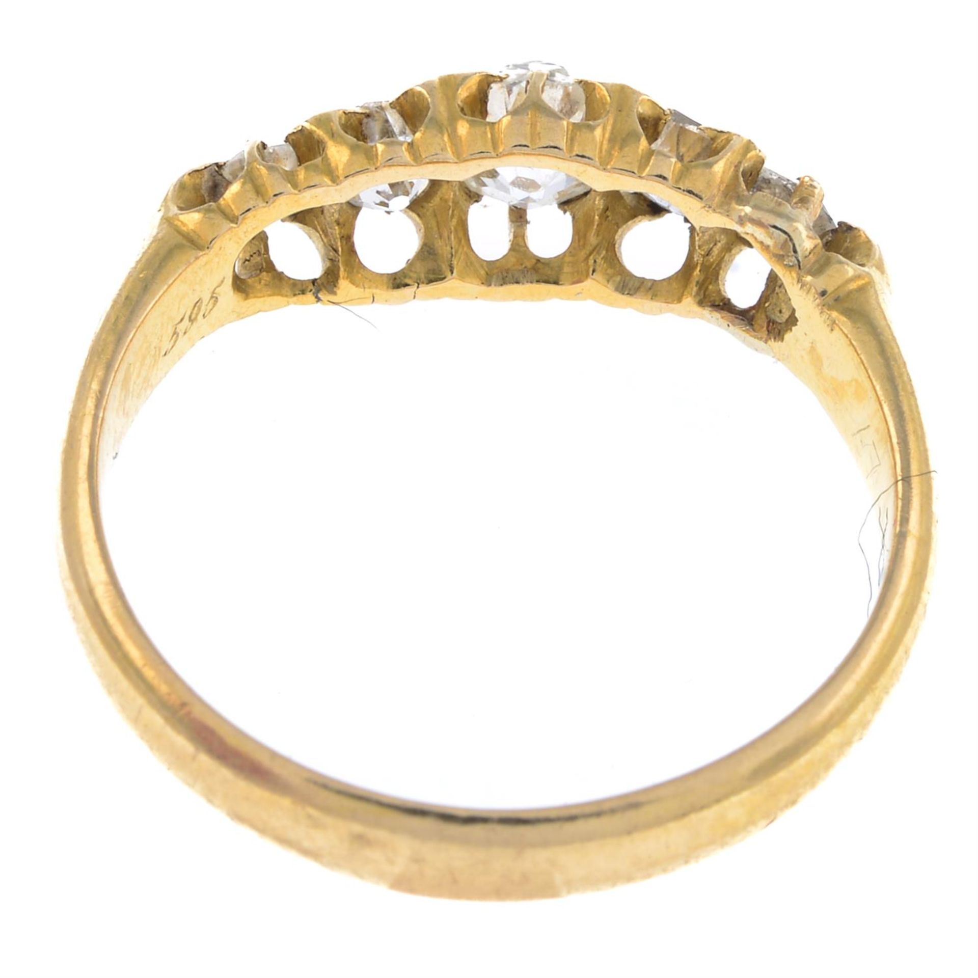 Victorian diamond five-stone ring - Image 2 of 2
